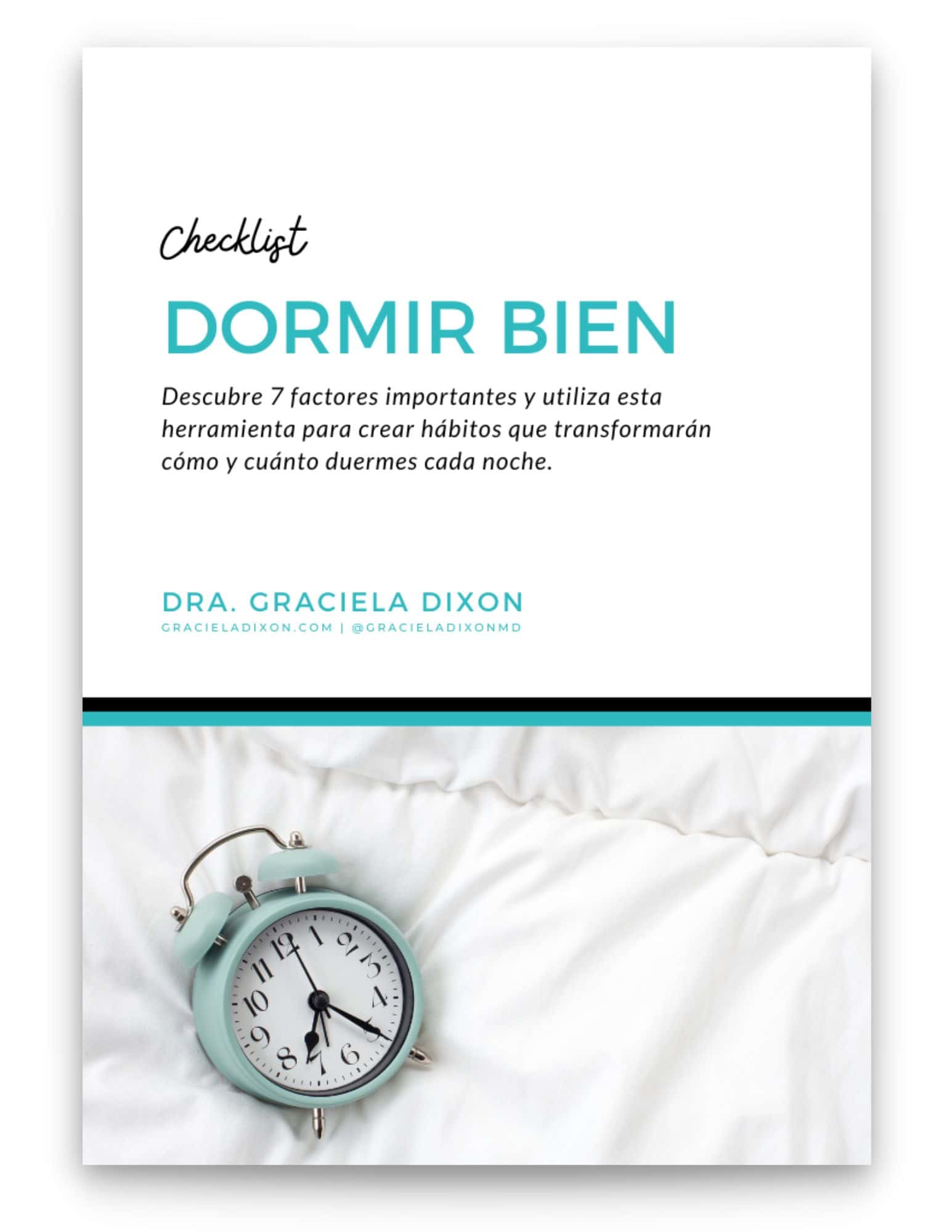 Checklist Dormir Bien - Dra. Graciela Dixon
